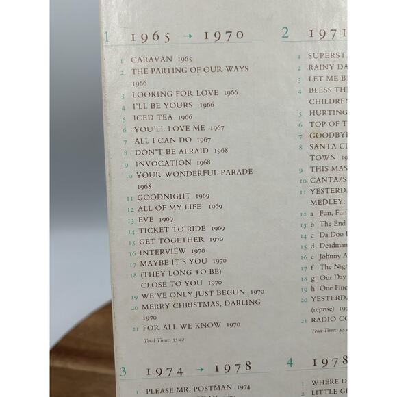 Vintage Carpenters From The Top 4 CD Box Set 1991 A&M Records Pop Soft Rock - Picture 3 of 16